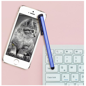 ปากกาสไตลัสหน้าจอสัมผัสความจุ100ชิ้น/ล็อตสำหรับ iPhone iPad iPod ชุดสัมผัสสำหรับสมาร์ทโฟนแท็บเล็ตโลหะดินสอสไตลัส
