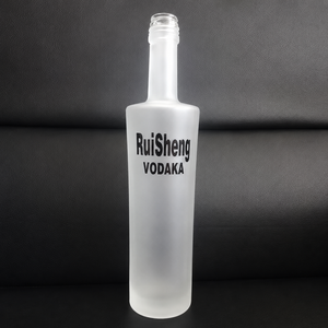 Botella de Vidrio para Vodka, Whisky o <span class=keywords><strong>Mezcal</strong></span>, Proceso Frost, Transparente, 375ml, 500ml, 700ml, 750ml, con Tapón de Corcho - Product Image 3