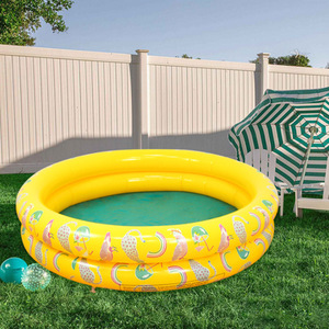 Inflatable Swimming Pool For Kids Outdoor Lawn Water Play Pineapple Design Second Ring Pool Family Use - Product Image 3