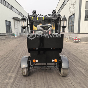 Customized Color Electric Horse-drawn Hearse Funeral Carriage Cart with Q235B Steel <b>Frame</b> High Quality Zhenda Brand for Sale - Product Image 5
