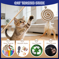 Chaton jouer chasse drôle chat jouets interactif pêche plume chat jouet