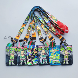 Porte-cartes rigide en métal pour cartes de bus, d'identité (étudiant, employé, campus) et de repas, avec impression par transfert thermique, motif <span class=keywords><strong>dessin</strong></span> <span class=keywords><strong>animé</strong></span> Anime Teenage Mutant - Product Image 1