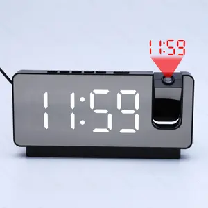 Digital Alarm Clock Desktop Table Clock Temperature Calendar LED Display Electronic Alarm Clocks Snooze Night Mode 12/24H