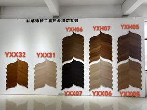 Plancher en chêne blanc ciré, design contemporain en forme d'éventail, écologique, résistant <span class=keywords><strong>à</strong></span> <span class=keywords><strong>l</strong></span>'<span class=keywords><strong>eau</strong></span>, installation flottante facile, ABCD, salon - Product Image 5