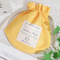 Sac cadeau en jute à fond rond écologique avec cordon de serrage, sac d'emballage pour bougies, logo personnalisé imprimé, sac cadeau en toile de jute pour Noël, bonbons