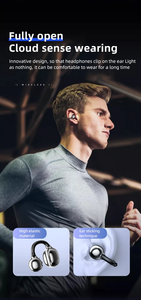 J20 Tai Nghe Không Dây Mic Fone Tai Clip Tai Nghe Cho Âm Nhạc Thể Thao Chơi Game Tiếng Ồn Hủy Bỏ Hiển Thị Kỹ Thuật Số Chỉ Số Pin - Product Image 5