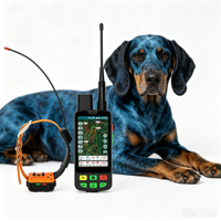 Collier anti-choc GPS/GSM intégré pour chiens, étanche, en plastique ABS, batterie 20+ heures, cartes topographiques, stimulation à 10 niveaux, direct usine