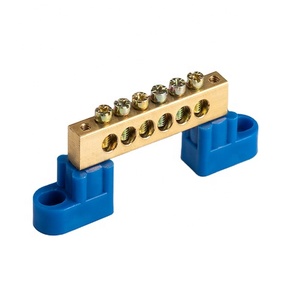 Bloc de jonction en laiton pour ligne neutre de <span class=keywords><strong>mise</strong></span> <span class=keywords><strong>à</strong></span> <span class=keywords><strong>la</strong></span> <span class=keywords><strong>terre</strong></span> <span class=keywords><strong>à</strong></span> 4/6/8/10/12/14/16/18 voies pour armoire de distribution d'énergie/système de panneaux solaires - Product Image 3