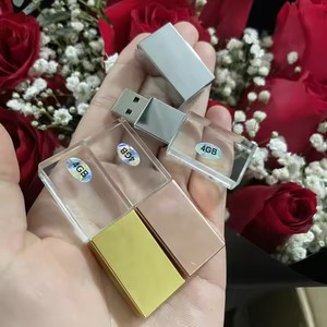Bán Buôn 3D Khắc Biểu Tượng Tùy Chỉnh Bút Điều Khiển New Pendrive 3.0 Tinh Thể Memory Stick Giao Diện USB 2.0 Quà Tặng - Product Image 3