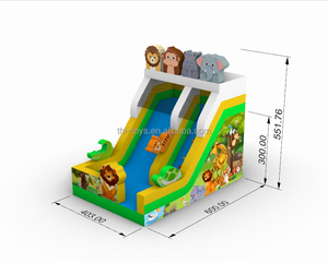 Structures gonflables aquatiques d'extérieur à thème animalier en PVC, avec toboggan commercial et logo personnalisé, pour enfants, vente en gros à prix abordable - Product Image 5