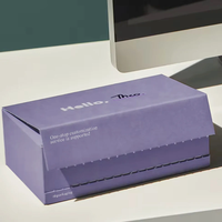 Emballage Personnalisé en Carton Ondulé Recyclable Boîtes d'Expédition Auto-Adhésives avec Bande Déchirable Impression Écologique