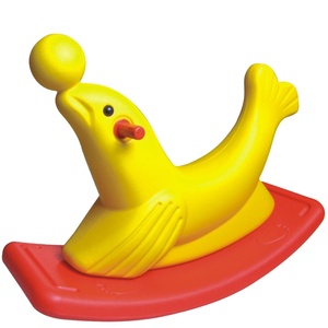 Prezzo a buon mercato educativo Bi-colore per interni Animatronic modello di plastica leone marino cavallo a dondolo giocattolo per piccoli bambini in giardino - Product Image 2