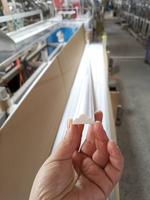 4cm En Plastique Garniture Flexible Blanc polystyrène pvc Bord Moulage cimaise pour intérieur plinthe