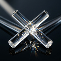 Tige de guidage lumineux en verre de quartz optique de haute précision, haute pureté, pour usage semi-conducteur et photovoltaïque industriel