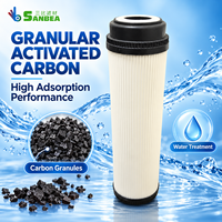 Cartouche de filtre à eau à haute adsorption, charbon actif granulaire, remplacement pour les filtres à eau domestiques
