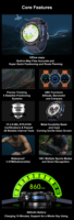 Reloj Inteligente DT G1 con GPS, Brújula, Altímetro, Llamadas por Bluetooth, Batería de 860 mAh, Reloj Inteligente Deportivo para Hombre DTG1, Pantalla AMOLED HD para Mujer