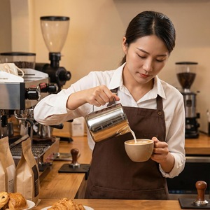 Stainless Steel Milk Frothing Mug 800Ml Measuring Marks Pointed Spout For Coffee Latte Art - Product Image 5