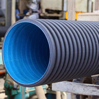 Tuyau de drainage en HDPE à double paroi ondulé de 18 pouces à l'intérieur lisse
