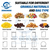Automatische Roterende Voorgemaakte Buidelverpakkingsmachines Trail Mix Moeren Hersluitbare Rits Zak Gedroogd Fruit Verpakkingsmachine