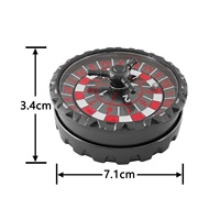 Roda Roulette Logam 7-in-1, Pemutar Dadu, Pembuat Keputusan, Fidget DND Dice untuk Dungeons and Dragons