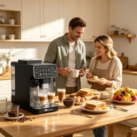 Cafetera Automática Anbolife, 20 Bares, Tanque de Leche de 500 ml, Molinillo Incorporado, Caldera Doble, PID 6 en 1, OEM