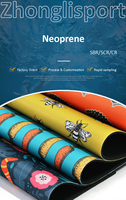Tissu stratifié en néoprène ZhongLi CR/SBR/SCR, caoutchouc élastique de 4 mm, ignifuge et résistant aux produits chimiques, idéal pour la plongée (vente en gros)