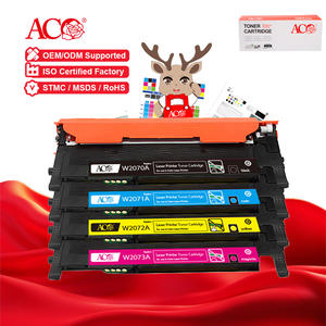 Cartouche de Toner fabricant ACO W2070A W2071A <span class=keywords><strong>W2072A</strong></span> W2073A <span class=keywords><strong>117A</strong></span> couleur avec puce Compatible pour HP 150a MFP 178nw 179fnw - Product Image 1