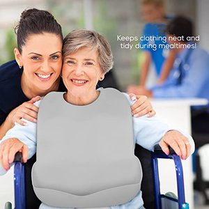 <strong>Adult</strong> <strong>Bibs</strong> - <strong>Bibs</strong> For <strong>Adults</strong> Man Women Eating Cloth For Elderly Seniors And Disabled Adjustable Terry <strong>Bib</strong> Clothing Protectors - Product Image 2