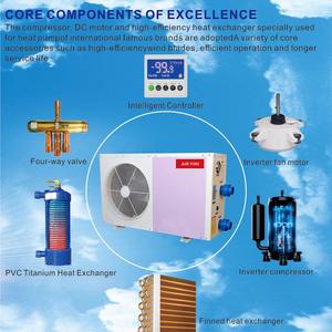 R32 R290 DC inversor <span class=keywords><strong>piscina</strong></span> bomba de calor calentador de <span class=keywords><strong>agua</strong></span> eléctrico ahorro de energía Wifi Control para piscinas sistema de refrigeración de calefacción - Product Image 4