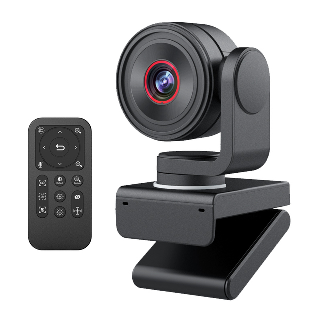 4K AI USB PTZ UHF Camera HDR  5X Digital H.264 Tracking Auto Zoom Voice Control Camera Webcam for Live Streaming Conference