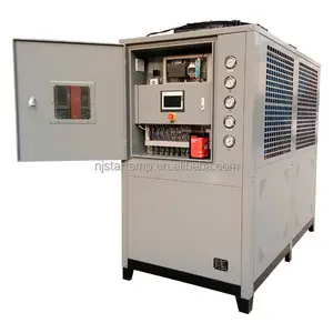 เครื่องทำน้ำเย็นแบบหมุนเวียนระบบระบายความร้อนด้วยอากาศระบบทำความเย็นสำหรับอุตสาหกรรม25HP โดยตรง