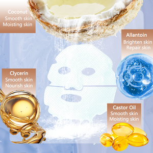 Rejuvenecimiento de tejido profundo Piel suave Gelatina Almohadillas faciales Máscara Hoja Parches Tratamiento de <span class=keywords><strong>spa</strong></span> sin alcohol Vitamina C para la cara - Product Image 5