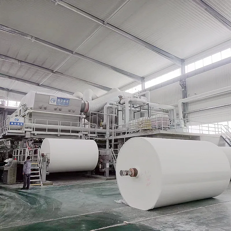 50 ton kapasiteli Kraft tuvalet kağıdı yapım makinesi Kenya üretim hattı atık kağıt geri dönüşüm hattı