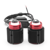 Mini projecteur led pour moto, puce cob, kit de lumière led, fonction stroboscopique, projecteur led pour moto