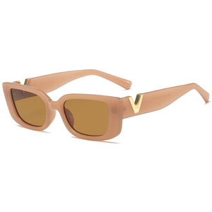 Women luxury PC lenses UV400 protection cat eye Fashion rectangle driving shade Luxury <b>sunglasses</b> for women - Product Image 4