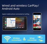 7 ''PND Mp5 Player avec caméra avant Portable Carplays Screen 1080P Dash Cam 7 pouces moniteur de voiture miroir lien Android Auto Carplay