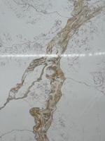 Dalle de pierre en quartz blanc Calacatta de haute qualité, dalles de quartz Calacatta originales, dalles de pierre en quartz blanc et or