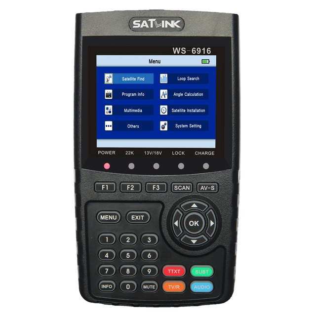 Satlink WS-6916 DVB-S2 HD Star Finder Signal Instrument with Customized Logo and Private Mold