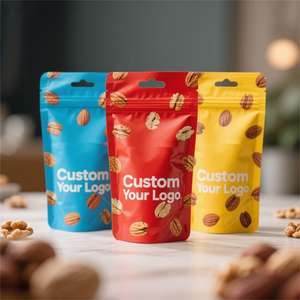 Sacs Mylar colorés <span class=keywords><strong>de</strong></span> 3,5 g, mats, à fond plat, anti-odeur, avec impression personnalisée, pour bonbons, fermeture éclair anti-enfants, impression numérique ou emballage - Product Image 2