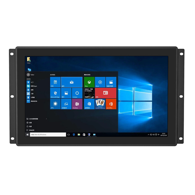 Rugged 7\" Capacitive VGA for HDMI Touchscreen AIO Fanless Windows/Linux USB LCD Panel PC/Monitor for Medical & Industrial Use