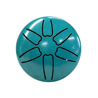 Tambour à langue en acier mini de 3 pouces à 6 notes, instrument de percussion portable multicolore pour la méditation et le yoga, vente en gros
