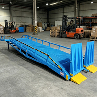 Rampe de quai mobile robuste de 6 à 15 tonnes, rampe de levage hydraulique portable de 11 m, rampe de chargement de conteneurs pour chariot élévateur pour entrepôt