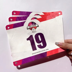 Números de Competición Desechables, Impermeables y Resistentes al Sudor para Maratón y Ciclismo - Material de Papel, Logotipo Personalizado Disponible - Product Image 3