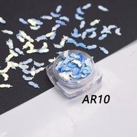Paillettes Ultra Sottili Iridescenti a Forma di Foglia, Glitter Sfuso per Stampa di Precisione, Resina Epossidica, Silicone, Materiale Grezzo per Giocattoli