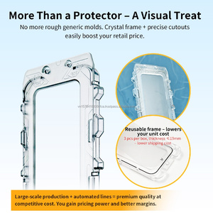 OEM Screen Protector for iPhone 18 One-Step Easy Installation with Auto Alignment Tool 2.5D Tempered Glass Bubble-Free <b>Magic</b> <b>Box</b> - Product Image 4