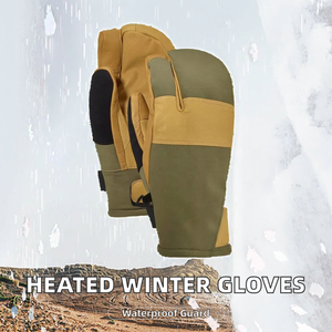 Electric <b>Heated</b> Gloves <b>Rechargeable</b> Waterproof Thermal Winter Snowboarding Non Slip Outdoor Ski Touchscreen Gloves - Product Image 2