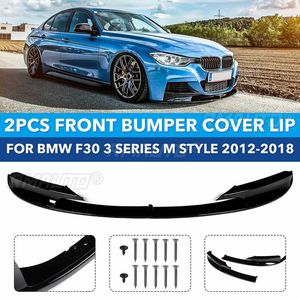 Protector de Parachoques Delantero para Auto, Aspecto de Fibra de Carbono/Negro, para BMW F30 Serie 3 Estilo M 2012-2018 - Product Image 1