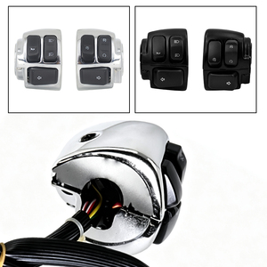 Motorcycle 1" 25mm <b>V</b>-<b>Bar</b> Handlebar Control Switch Assembly For Harley Softail Dyna Sportster Left Right Hand - Product Image 5