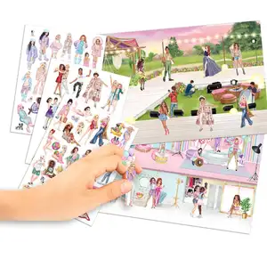 OEM Custom High Quality Full Color Kids Learning Printing Activity girl Sticker Books