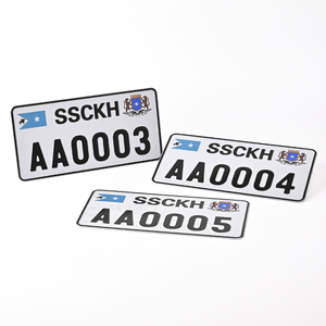 Venta caliente diseño personalizado tamaño América aluminio en relieve placas de matrícula de coche recuerdo Placa de coche EE. UU. placa de matrícula de coche - Product Image 1